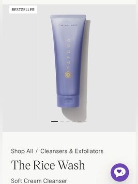 New authentic sealed Tatcha rice wash full size 4.0 oz with  travel size
